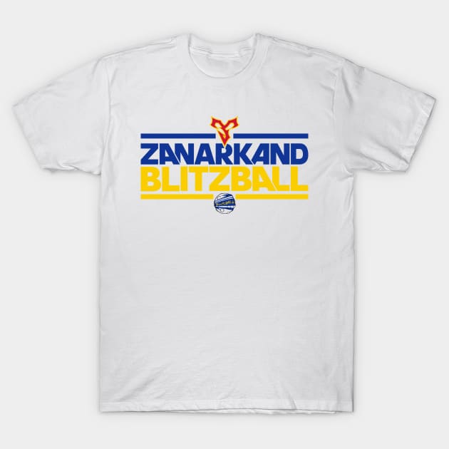 Zanarkand Blitzball (white BG) T-Shirt by Lionheartly